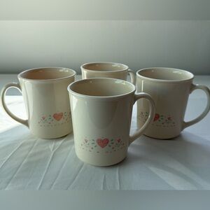 Vintage Corning Corelle Mugs (Set of 4)